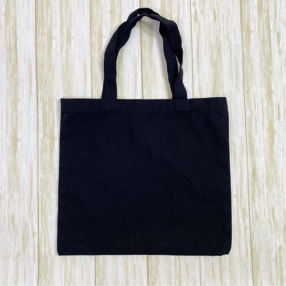 Reformation Black Small Canvas Tote Bag - Picture 4 of 4